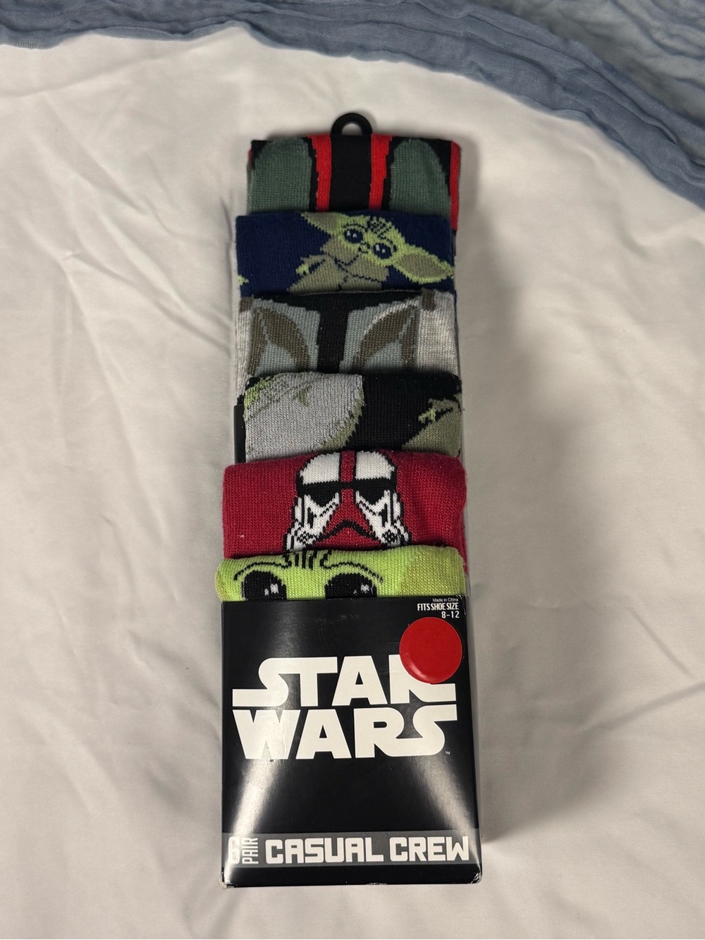 Star Wars Kids Crew Socks - Green, Red, Black, Blue